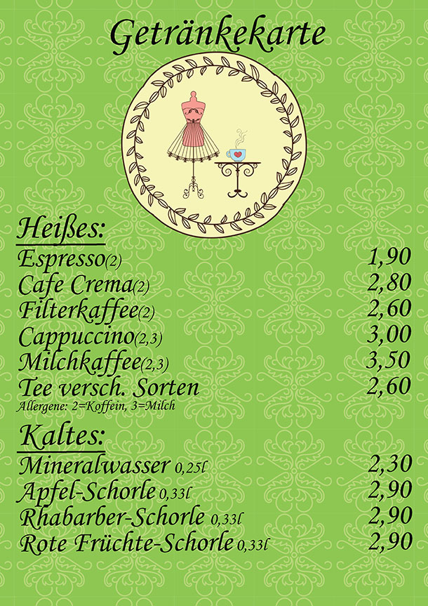 Getränkekarte